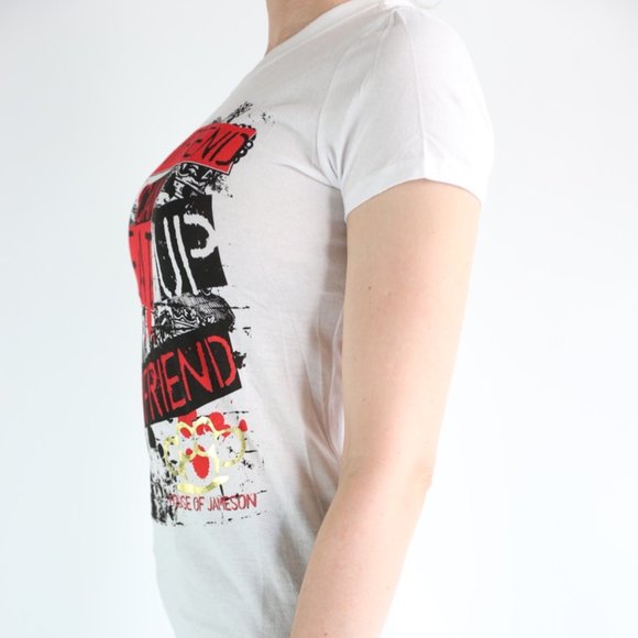 My boyfriend can beat up your boyfriend HOJ tee - Picture 5 of 5